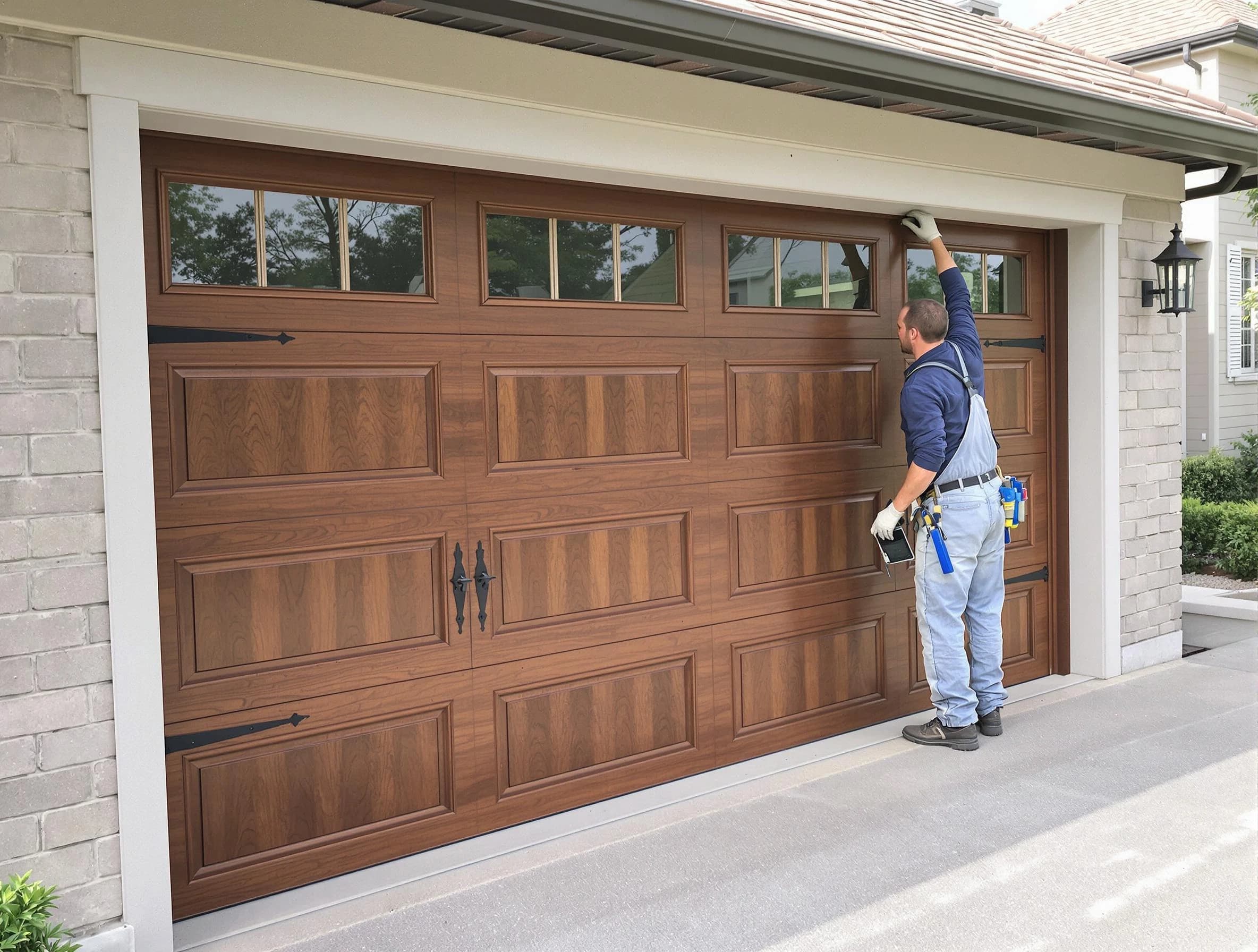 Custom garage door showcase by Dacula Garage Door Repair in Dacula