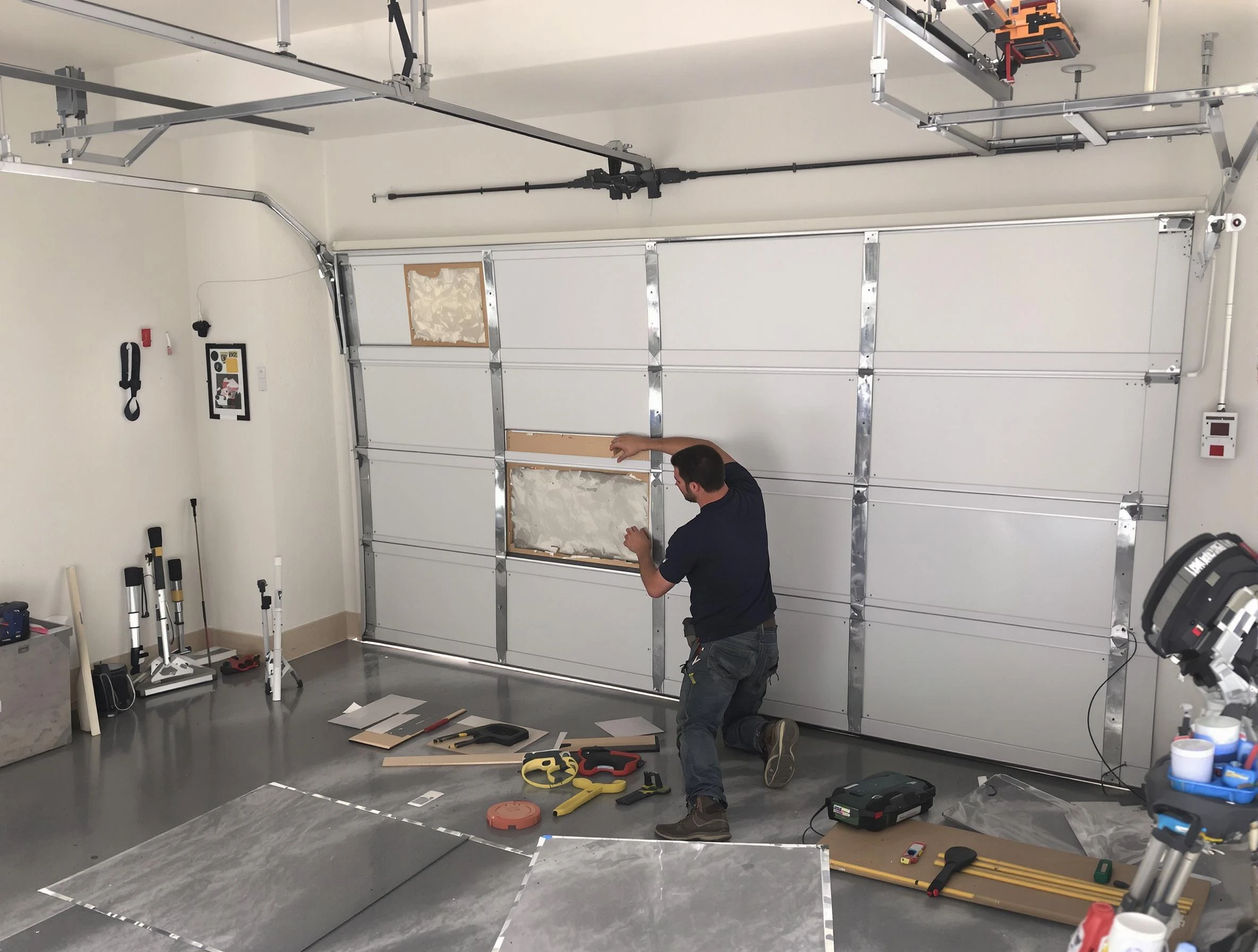 Garage Door Panel Repair in Dacula