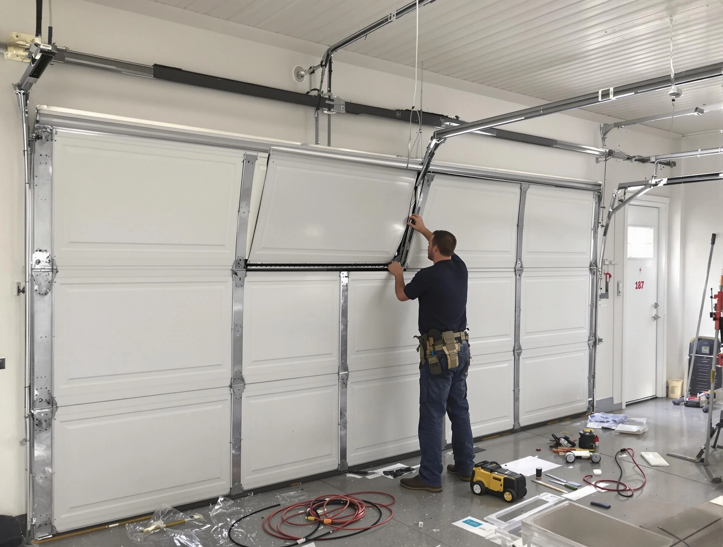 Garage Door Section Replacement in Dacula