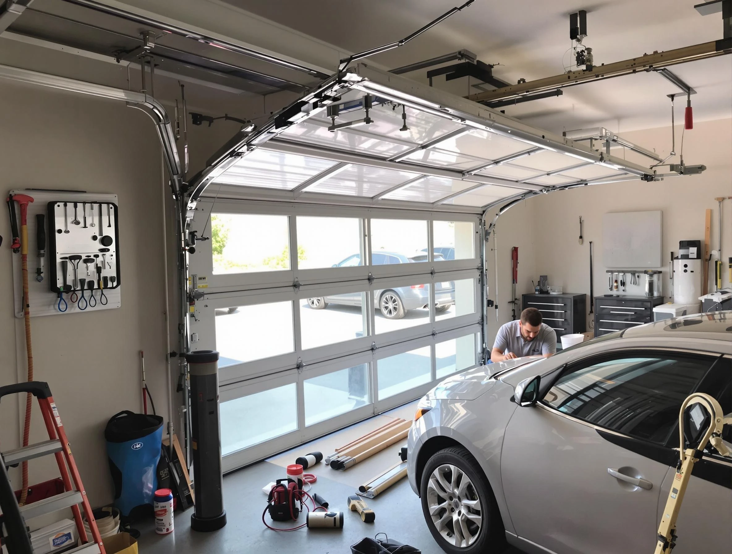 Garage door noise reduction service by Dacula Garage Door Repair in Dacula