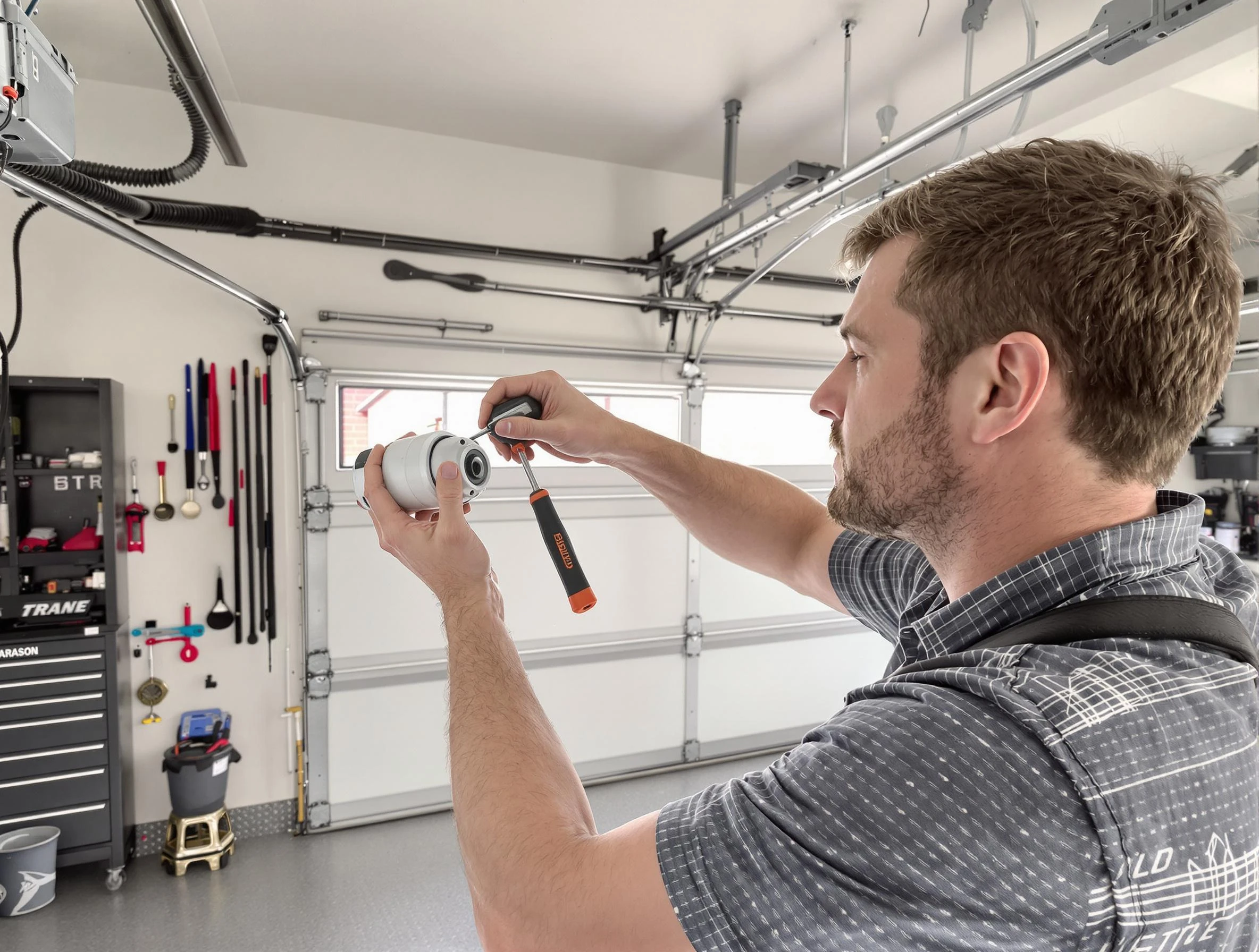 Garage door opener repair service by Dacula Garage Door Repair in Dacula