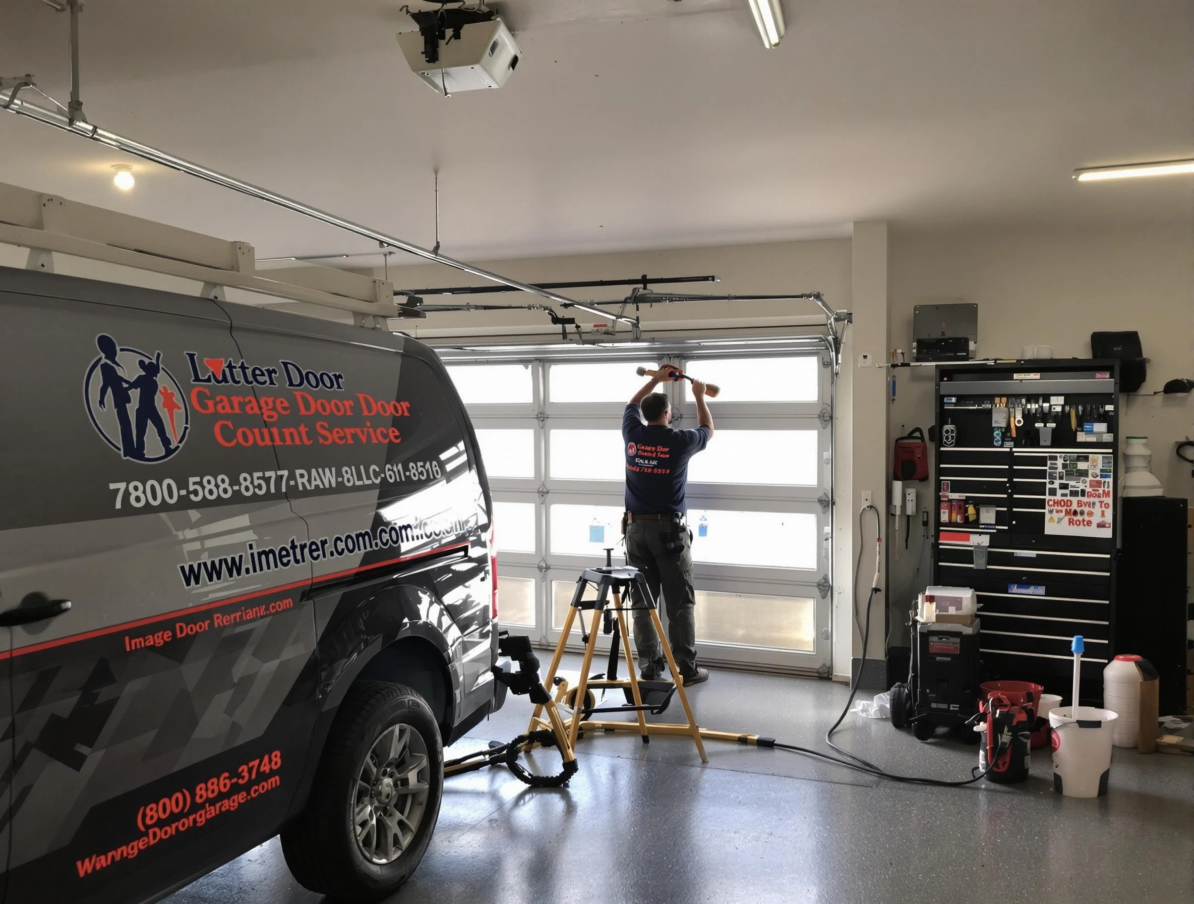 Dacula Garage Door Repair rapid response team performing same-day repair in Dacula